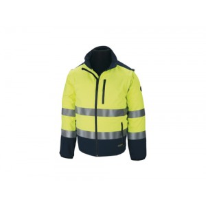 CASACO SOFTSHELL AZUL ESC/AMARELO AV 288-CSFY/A